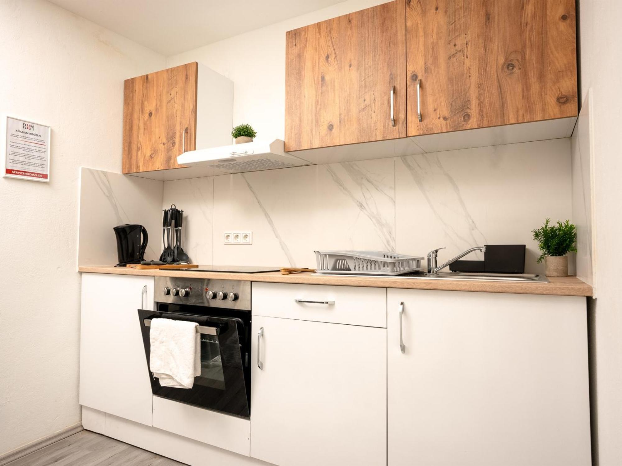 Serviceroom24 - Apartment 4 In Herten Wlan - Smart-Tv - 24-7 Check-In Und Kueche Exteriör bild